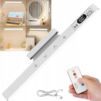 Noční světlo Bezdrátová LED závěsná lampa Noční Pod linku na magnet do kuchyně, skříně