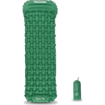 Karimatka NATUREHIKE Kempingová nafukovací matrace a nožní pumpa Fc-12 CNK2300DZ0001 198cm ZELENÁ