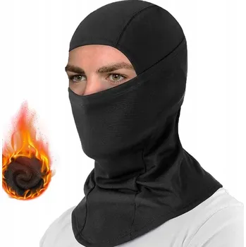 Kukla MOTOCYKLOVÁ / CYKLISTICKÁ ZATEPLENÁ KUKLA POD PŘILBU ČERNÁ