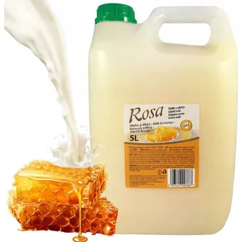 Mýdlo Tekuté mýdlo Rosa mléko a med 5000 ml na ruce