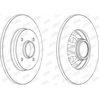 Brzdový systém Brzdový kotouč JURID 562937JC-1