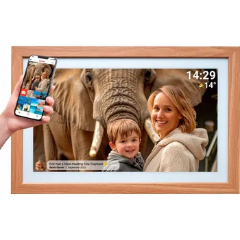 Bezpečnostní kamera DENVER Frameo PFF-2162LW Hnědý digitální Rámeček