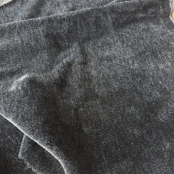 Kožešina grafitová, synt. vl. na bavlněném podkladu