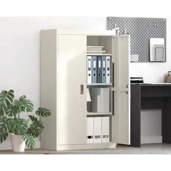 Komoda Úložná skříňka, 2 ks, bílá, 80 x 40 x 140 cm