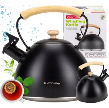 Varná konvice Tradiční ocelová Konvice Kamille 2,5 l černá