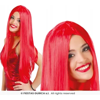 Karnevalová paruka Twoje stroje paruka dlouhé vlasy černá