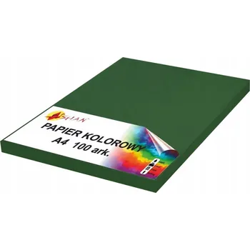 Barevný papír Barevný papír A4 120g tmavě zelený v2 100 listů