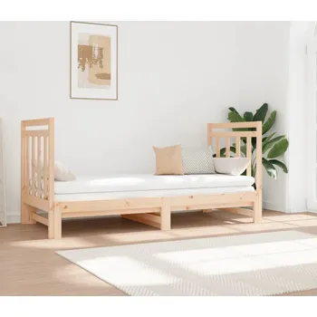 Postel vidaXL Výsuvná postel 2x (90 x 190) cm masivní borovice [3124775] Barva: Přírodní