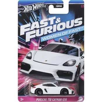 autíčko Porsche 718 Cayman GT4 - Rychle a zběsile (Women of Fast) - Hot Wheels 1:64
