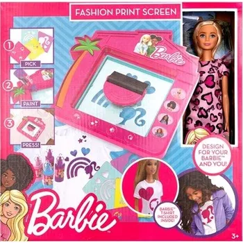 Panenka SADA PANENKA BARBIE MÓDNÍ STUDIO NAVRHNI SI TRIČKO