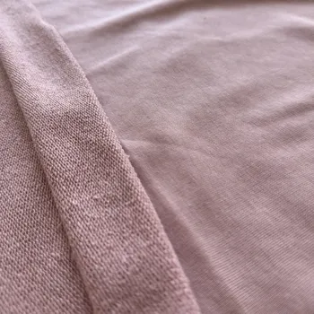 Starorůžová teplákovina bavlna + el