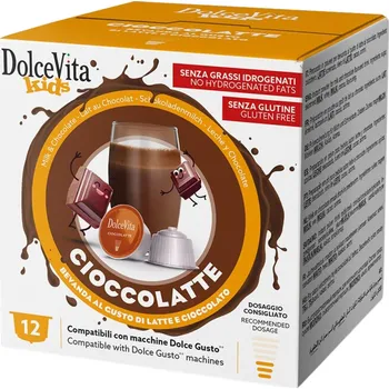 Dolce Vita Italfoods Dolce Vita Mléčná Čokoláda do Dolce Gusto 12 kapslí