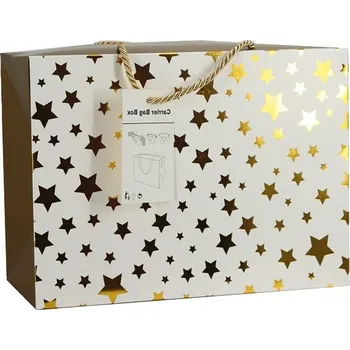 Vánoční dekorace Dárková taška uzavíratelná M 23x16x11 cm s