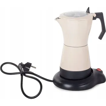 Kávovar Elegantní bílý baristický kávovar s 6 kávami, 300 l káva