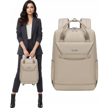 Městský batoh Batoh dámský černý školní na studia do práce pro dívku městský