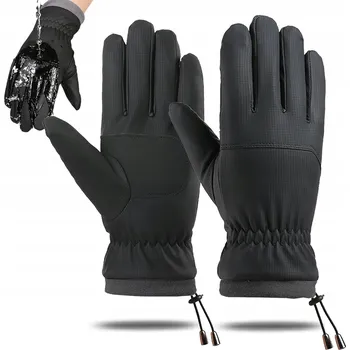 Cyklistické rukavice TERMOAKTIVNÍ ZIMNÍ RUKAVICE PRO BĚHÁNÍ S DOTYKOVÝMI PRSTY PRO MUŽE NA TELEFON XL