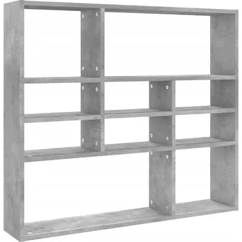 police Dřevěná police G03V 3 x 3 cm šedá