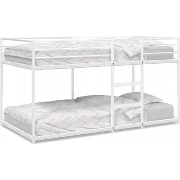 Postel Patrová postel ocelová bílá 206,5 x 84,5 x 111 cm, pro matraci 80 x 200 cm