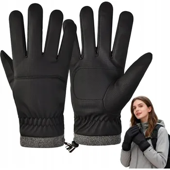 Cyklistické rukavice Zimní voděodolné cyklistické rukavice XL pro běhání s dotykovými prsty