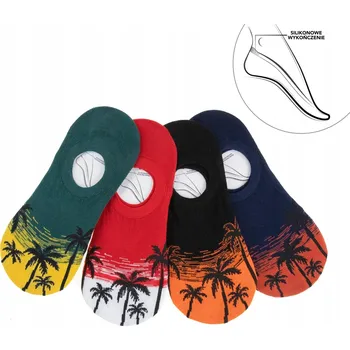 Pánské oblečení Pánské bavlněné kotníkové Ponožky MORAJ s Kotníkové Ponožky vzorem, sada 4 kusů, 43-45