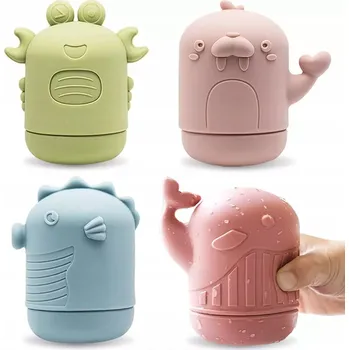 Hračka pro nejmenší Hračky Do Vany Sada 4 ks Gumové senzorické hračky do vany pro děti