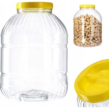 Sklenice Plastová Zavařovací Sklenice Kadax se šroubovacím uzávěrem 8 l