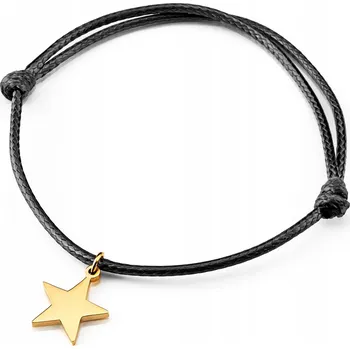 Náramek BETLEWSKI dámský šňůrkový náramek s hvězdou