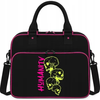 Sportovní taška Sportovní taška Černo-růžová na tělocvik Trénink do školy Módní HUMANITY
