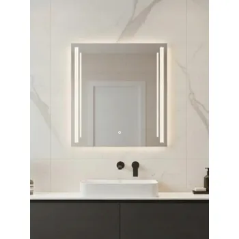 Zrcadlo Zrcadlo LED Susanna | 90x90 cm | Dotykové ovládání | 3 LED | Vyrobeno v PL