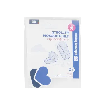 Stříška na kočárek KikkaBoo Moskytiéra na kočárek univerzální White