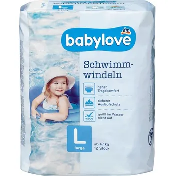 Plenkové kalhoty Plenky Babylove do koupele, velikost L, 12 Kusů