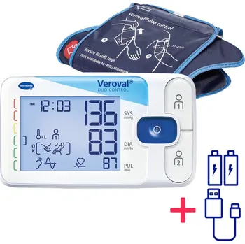 Měřič tělesných funkcí Tonometr digitální VEROVAL DuoControl Large