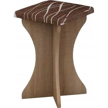 Taburet Čalouněný jídelní taburet BUREWALA, dub sonoma/látka Safari