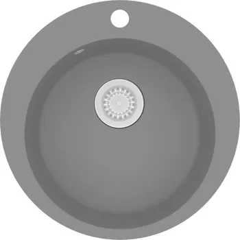 Granitový dřez Granitový dřez šedý 505 x 505 x 290 mm s hlubokou vanou