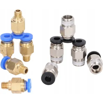 Příslušenství k 3D tiskárně PNEUMATICKÁ SPOJKA - KONCOVKA PC4 - M6 - 3D TISKÁRNA