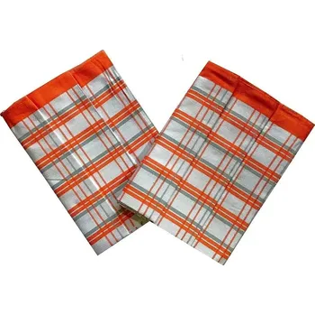 Utěrka Svitap JHJ Extra savý ručník 50x70 cm Tradiční kostkovaný oranžový (balení 3 ks)