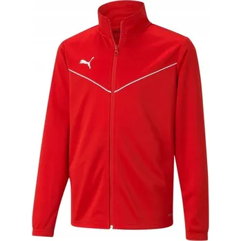 Chlapecká mikina DĚTSKÁ MIKINA PUMA TEAMRISE TRAINING POLY JACKET JR ČERVENÁ vel. 6 (116 cm)