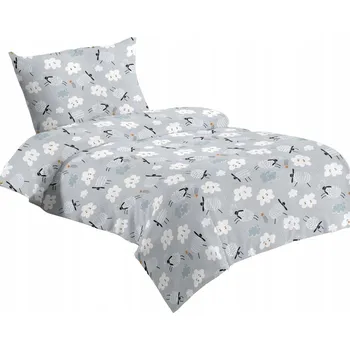 Povlečení Povlečení Jahu z mikroflanelu s motivem ovečky a obláček 140x200, 70x90 cm