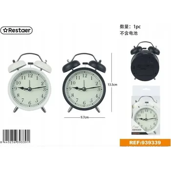 Budík Velký budík s hlasitým zvoněním, bez baterií, elegantní design