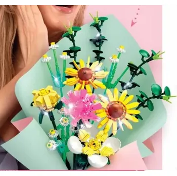 ostatní stavebnice STAVEBNICE ELEFUN OSLNIVÝ KVĚTINOVÝ PUGET 487 DÍLKŮ