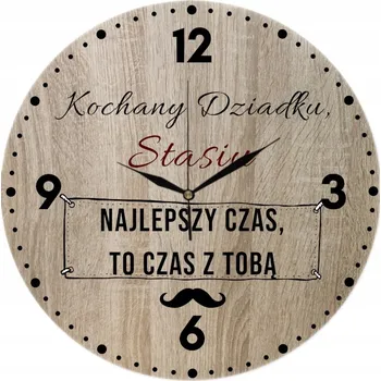 Hodiny Nástěnné hodiny Personalizovaný Dárek pro dědečka Milovaný dědeček 35 cm