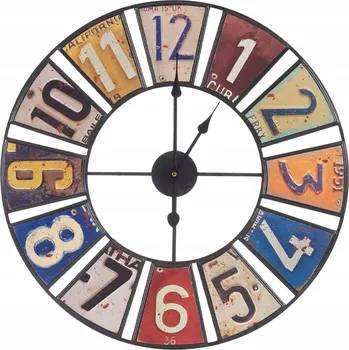 Hodiny Nástěnné hodiny Vícebarevné Retro Kovové (60 x 4