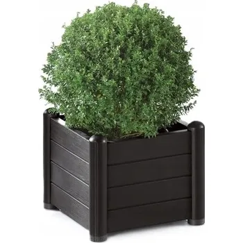 Truhlík Květináč 35 plast šedý