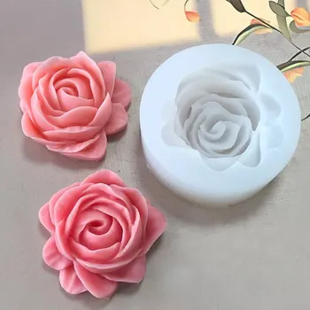 Výroba svíčky Forma na svíčky - Růže (Forma silikonová květ růže 75x30mm)