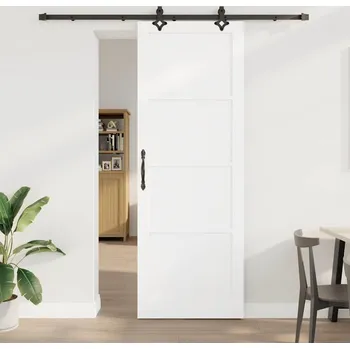 Interiérové dveře vidaXL Posuvné dveře ORKDAL Bílá 83 x 232 cm Masivní borové dřevo [3333649]