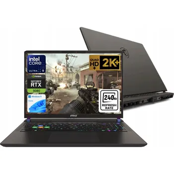 Notebook Notebook MSI Vector 16 HX AI 16" QHD+ 240Hz Ultra 9 275HX 64GB SSD2TB RTX5080