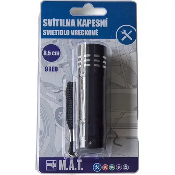 Svítilna SVÍTILNA 9 LED RUČNÍ KAPESNÍ VÝKONNÁ
