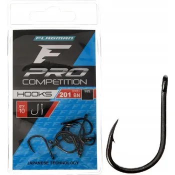 Rybářský háček Zemní Háčky s protihrotem Flagman 201 BN 10 ks