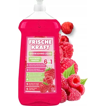 Frische Kraft 6v1 Malinový prostředek na mytí nádobí 1 l