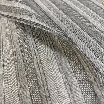 Vzorek - Šedá indiánská košilovka/šatovka, viskóza, len